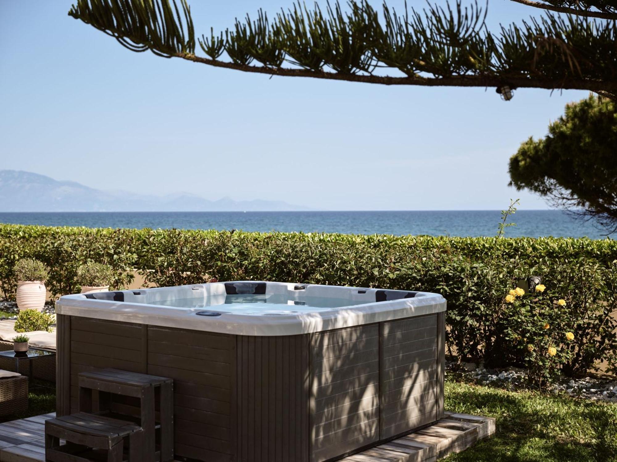 Psarou  Sea Elegance Villa - On The Beach, By Zantewize מראה חיצוני תמונה